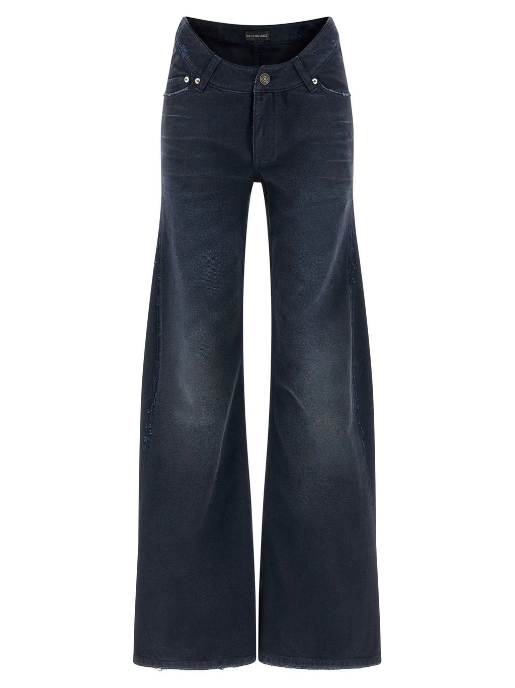 Balenciaga Blue Cotton Flared Jeans