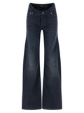 Balenciaga Blue Cotton Flared Jeans