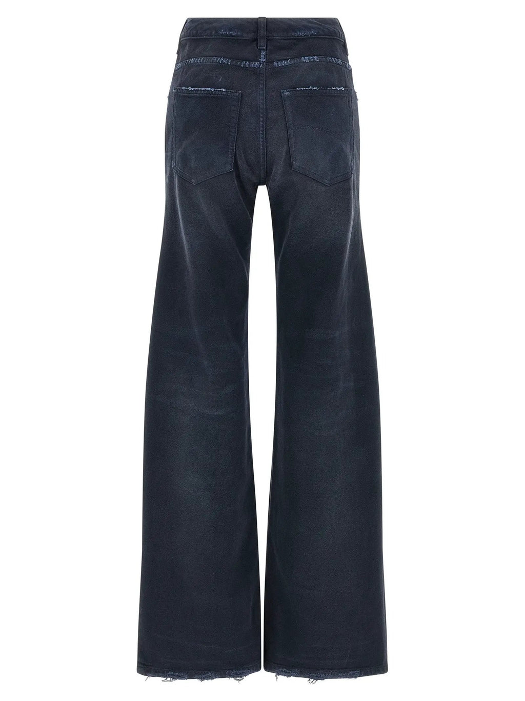 Balenciaga Blue Cotton Flared Jeans
