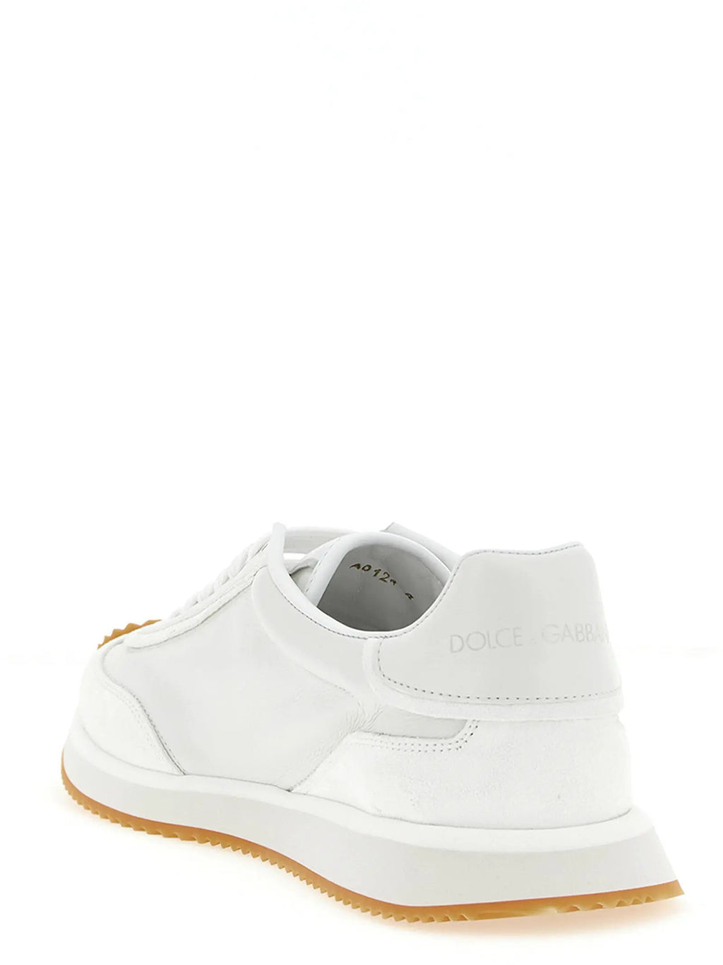 Dolce & Gabbana White Calfskin Low Top Sneakers
