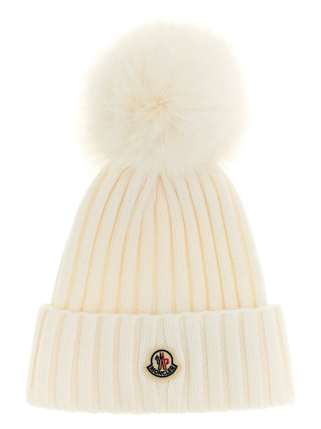 Moncler White MicroModal Beanie