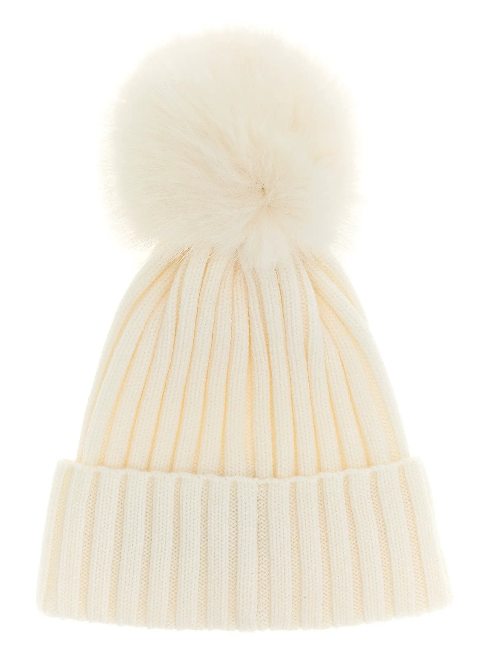 Moncler White MicroModal Beanie