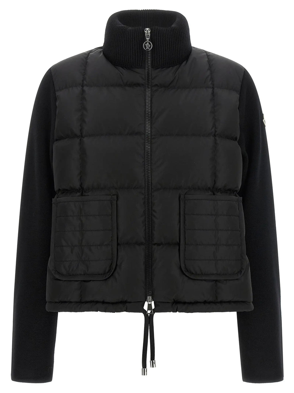 Moncler Black Virgin Wool Cardigan