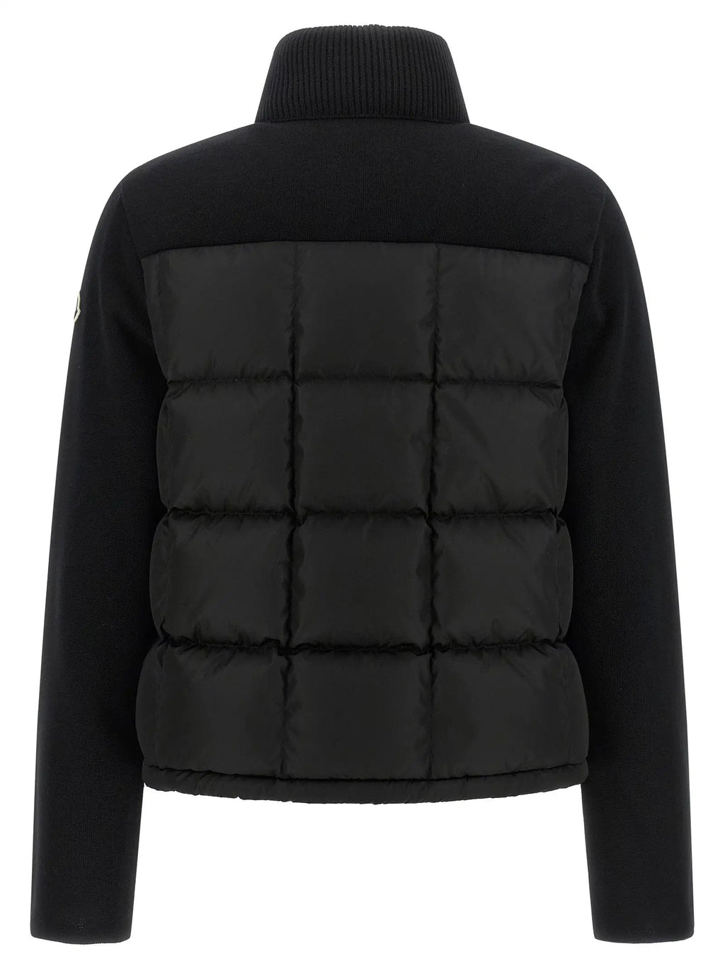 Moncler Black Virgin Wool Cardigan