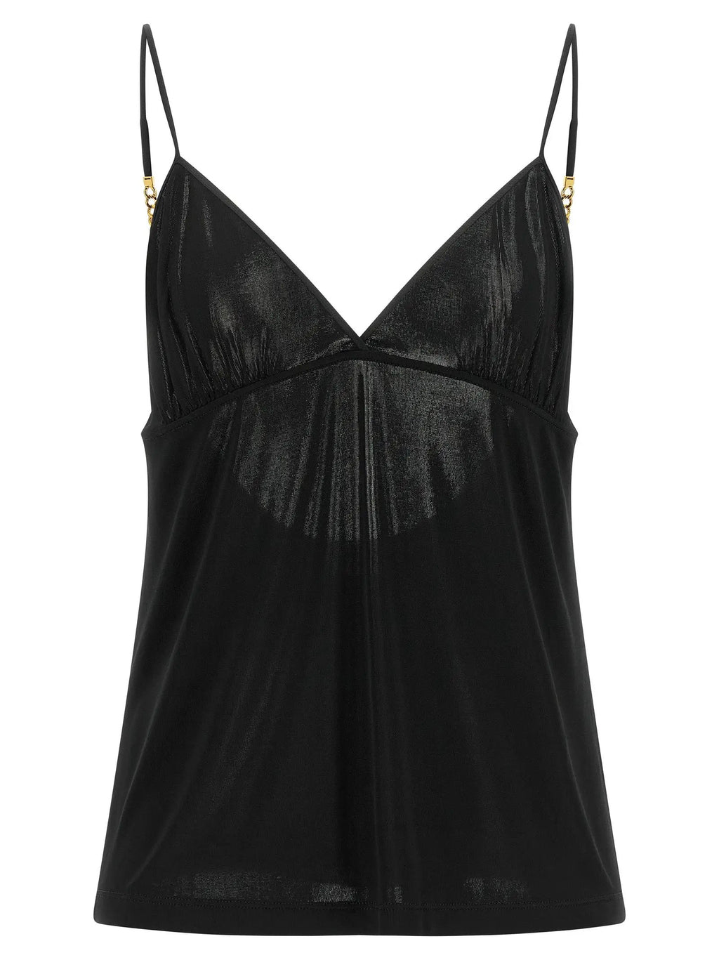 Saint Laurent Black Viscose Tank Tops