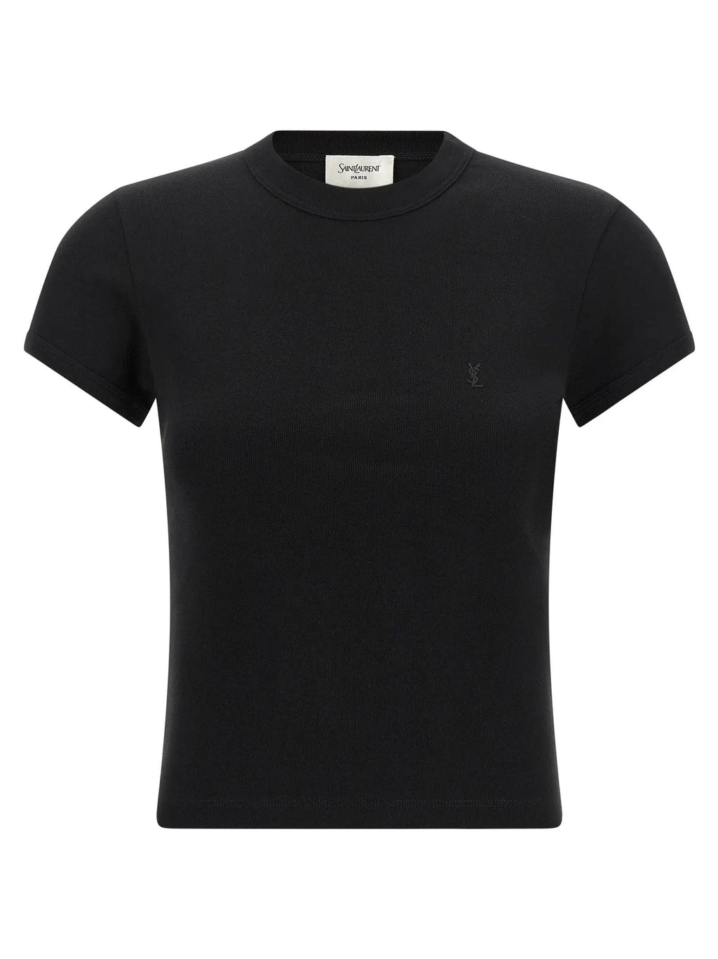 Saint Laurent Saint Laurent Black Cotton T-Shirt