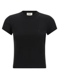 Saint Laurent Saint Laurent Black Cotton T-Shirt