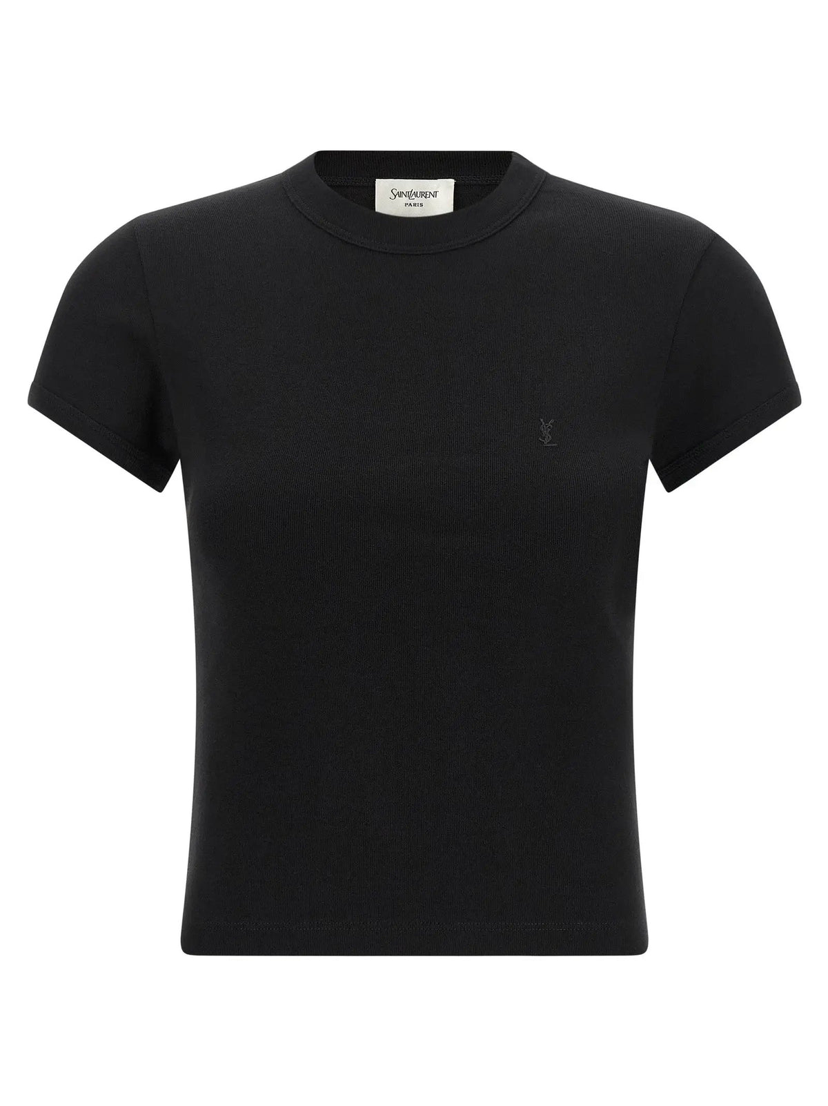 Saint Laurent Saint Laurent Black Cotton T-Shirt