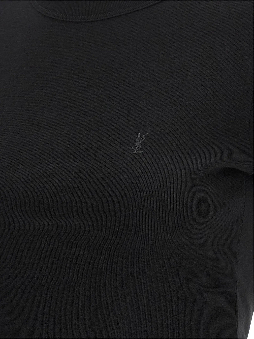 Saint Laurent Saint Laurent Black Cotton T-Shirt