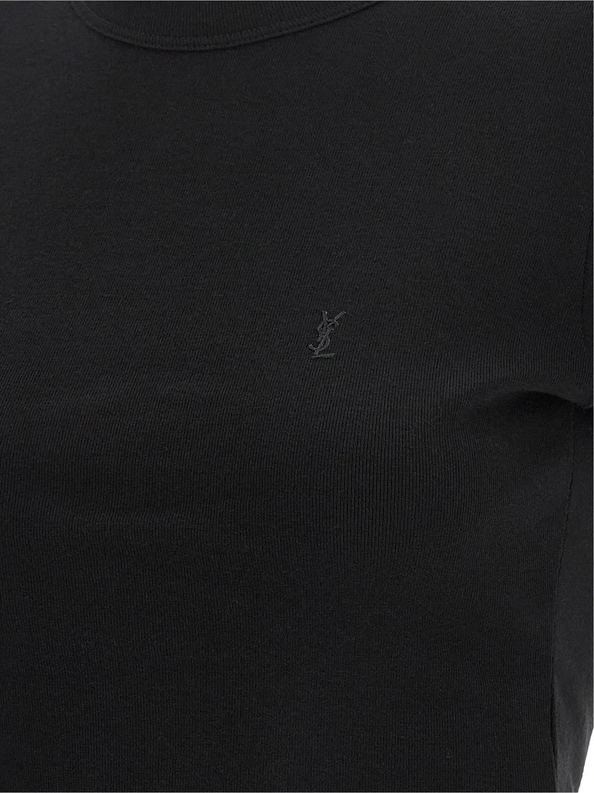 Saint Laurent Saint Laurent Black Cotton T-Shirt