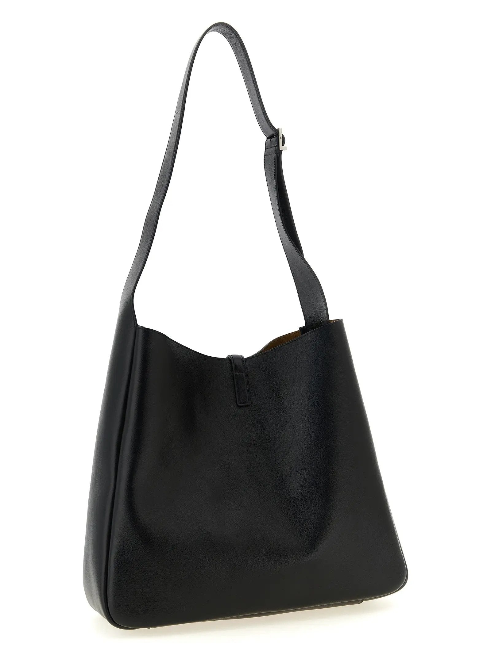 Saint Laurent Black Calfskin Shoulder Bag