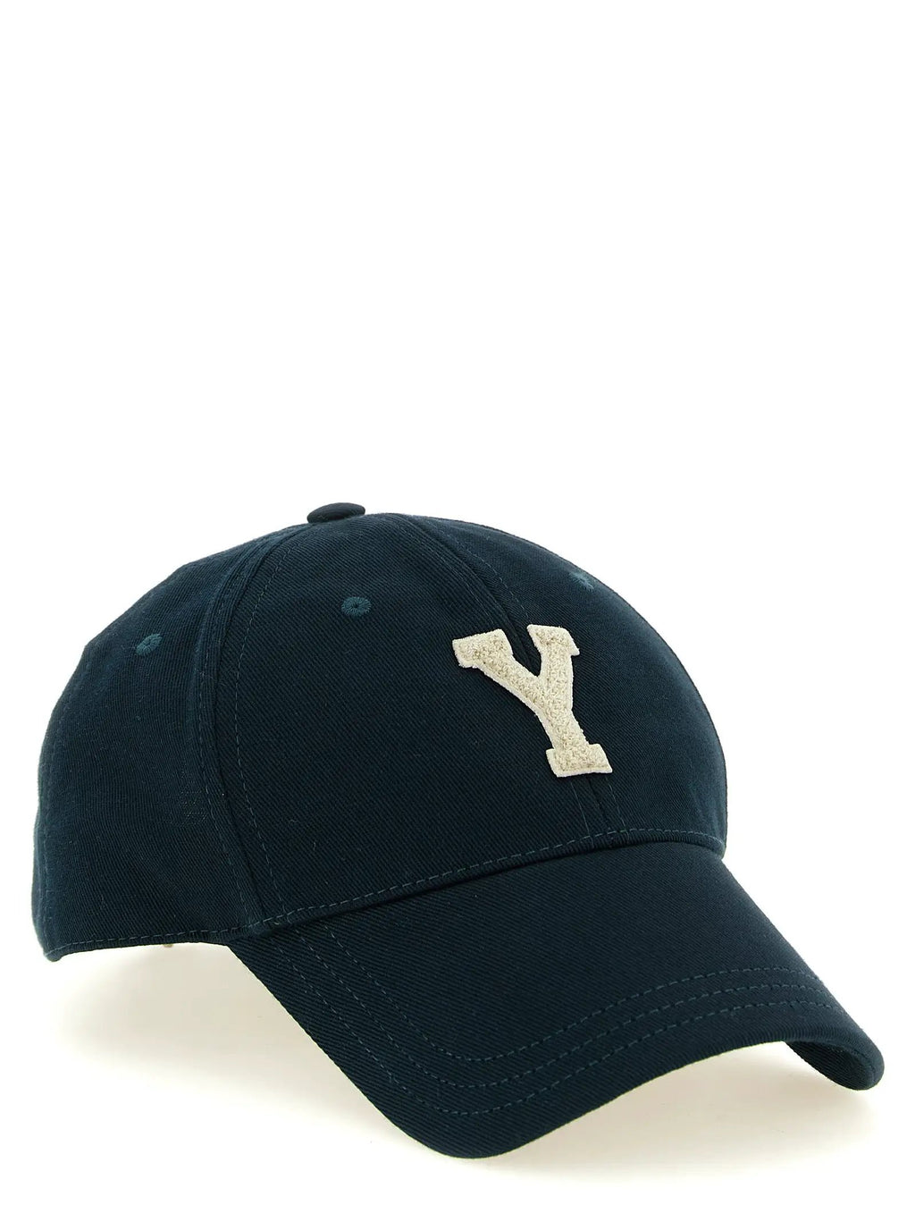 Saint Laurent Bicolor Cotton Cap (Baseball Hat)