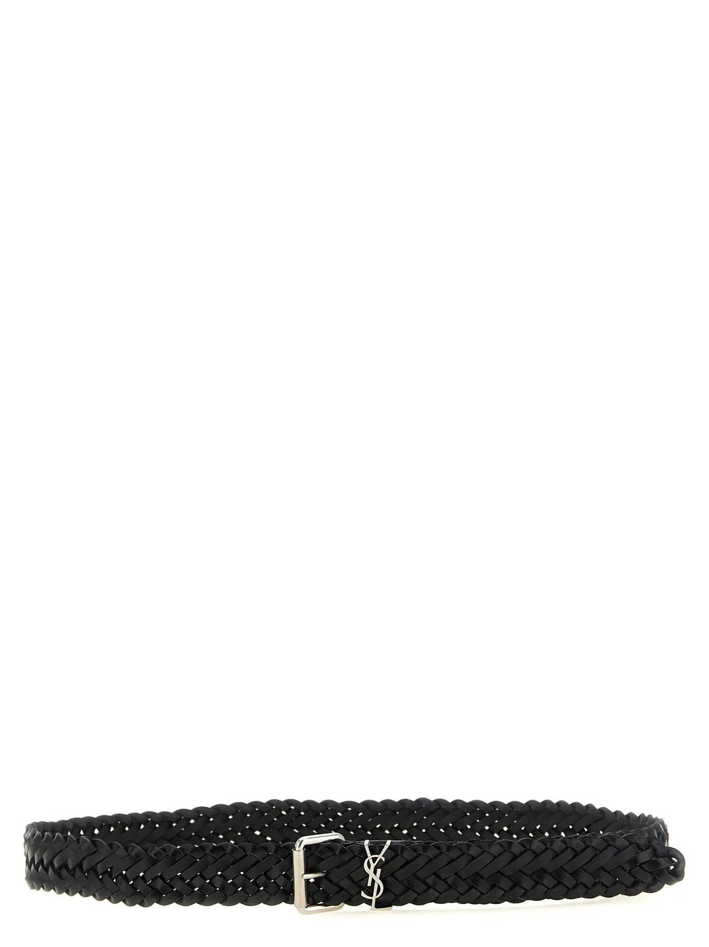 Saint Laurent Saint Laurent Black Calfskin Regular Belt