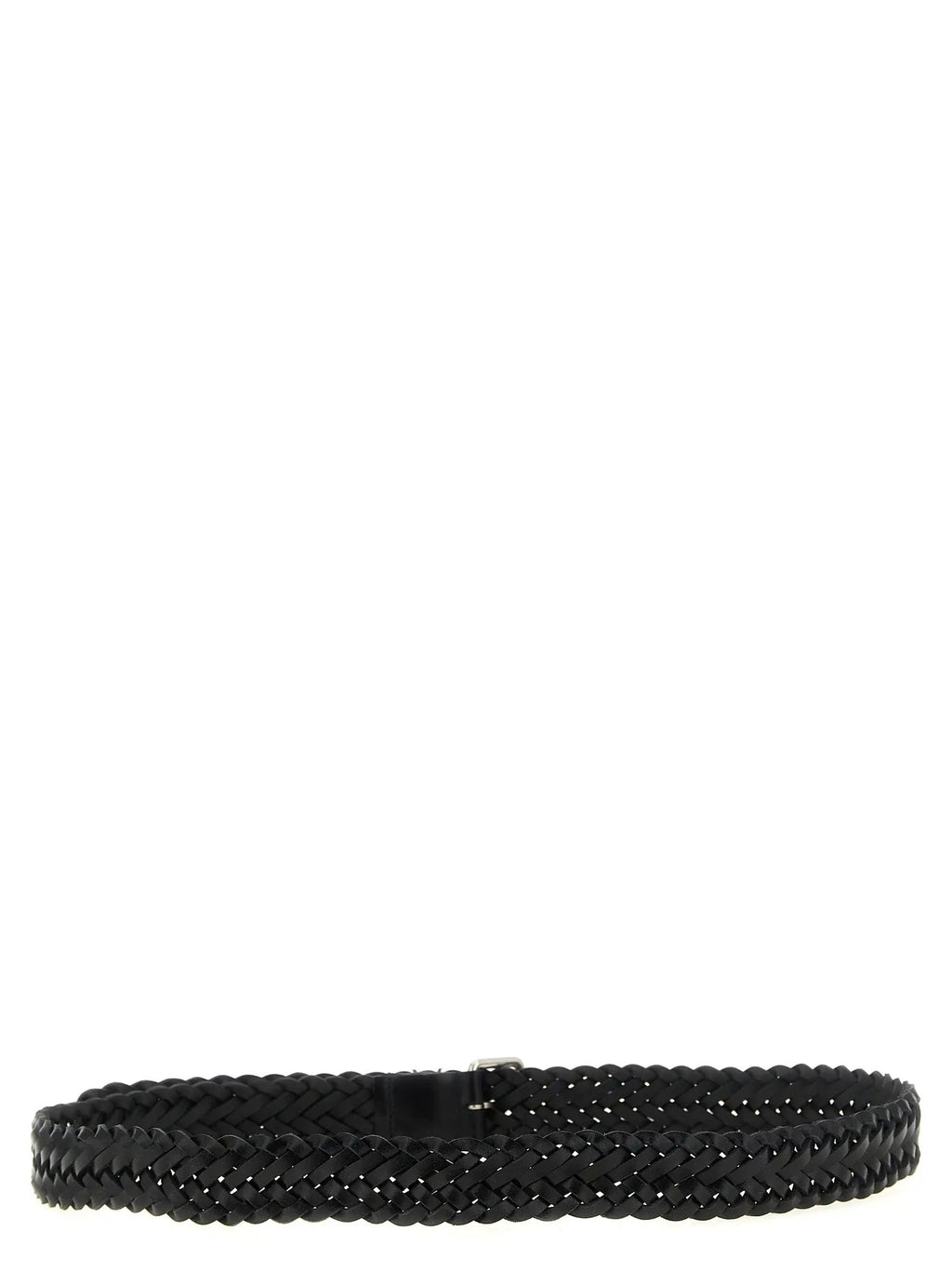Saint Laurent Saint Laurent Black Calfskin Regular Belt