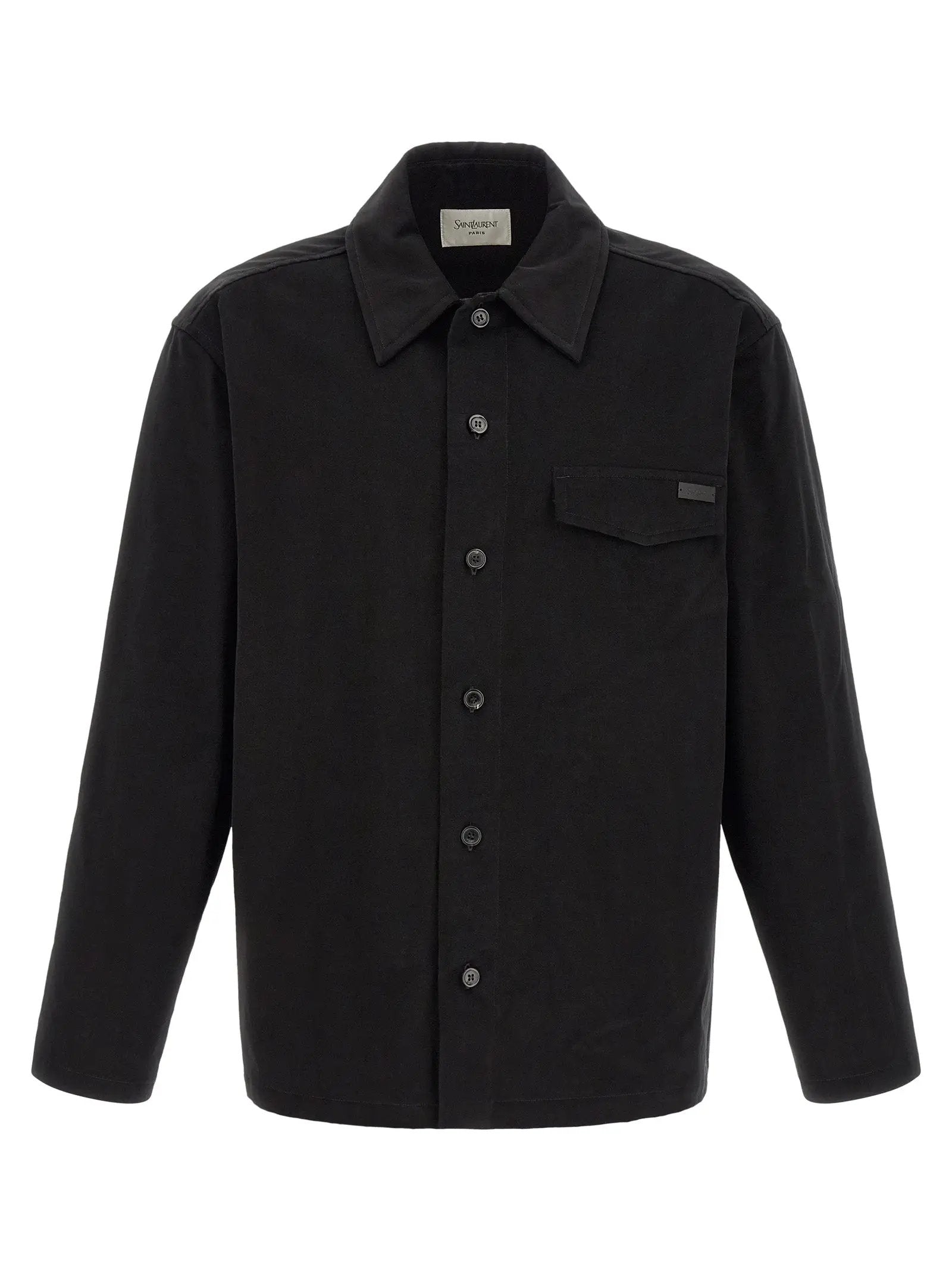 Saint Laurent Black Cotton Blouse