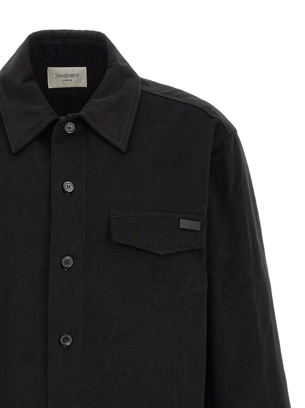 Saint Laurent Black Cotton Blouse