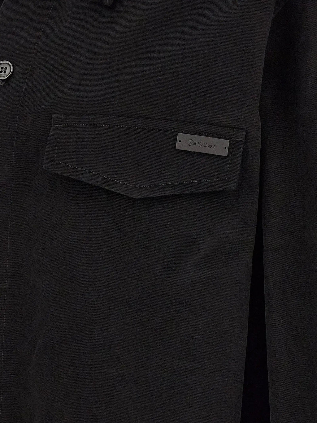 Saint Laurent Black Cotton Blouse