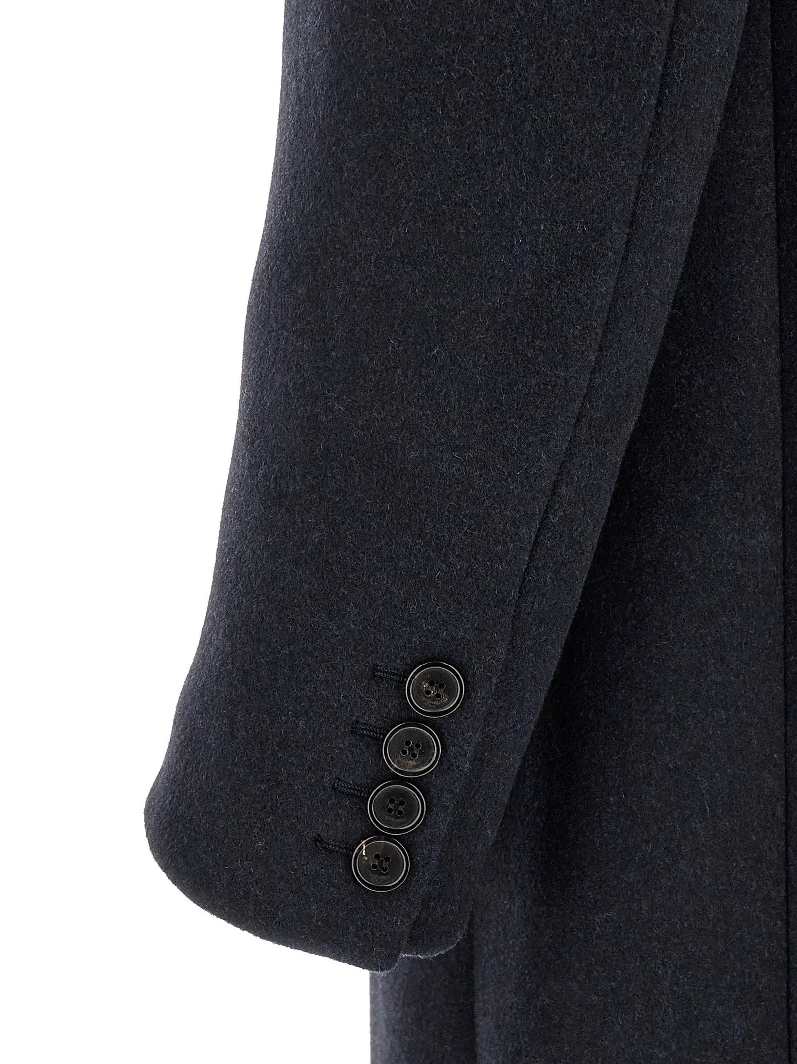 Saint Laurent Saint Laurent Blue Wool Coat