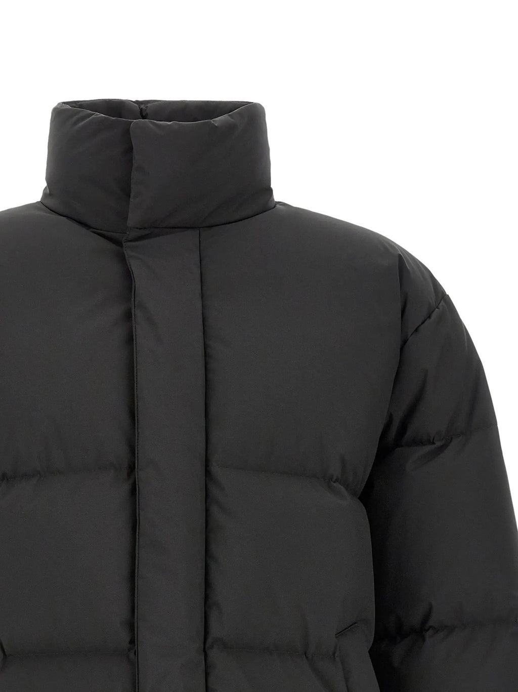 Saint Laurent Black Polyester Full-Length Jacket