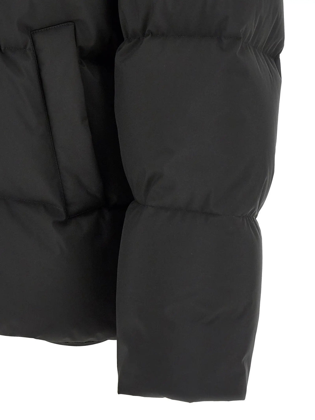 Saint Laurent Black Polyester Full-Length Jacket