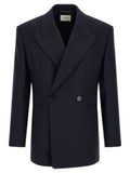 Saint Laurent Blue Wool Blazer