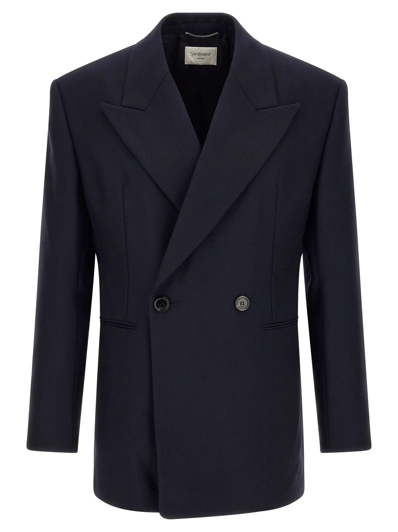 Saint Laurent Blue Wool Blazer