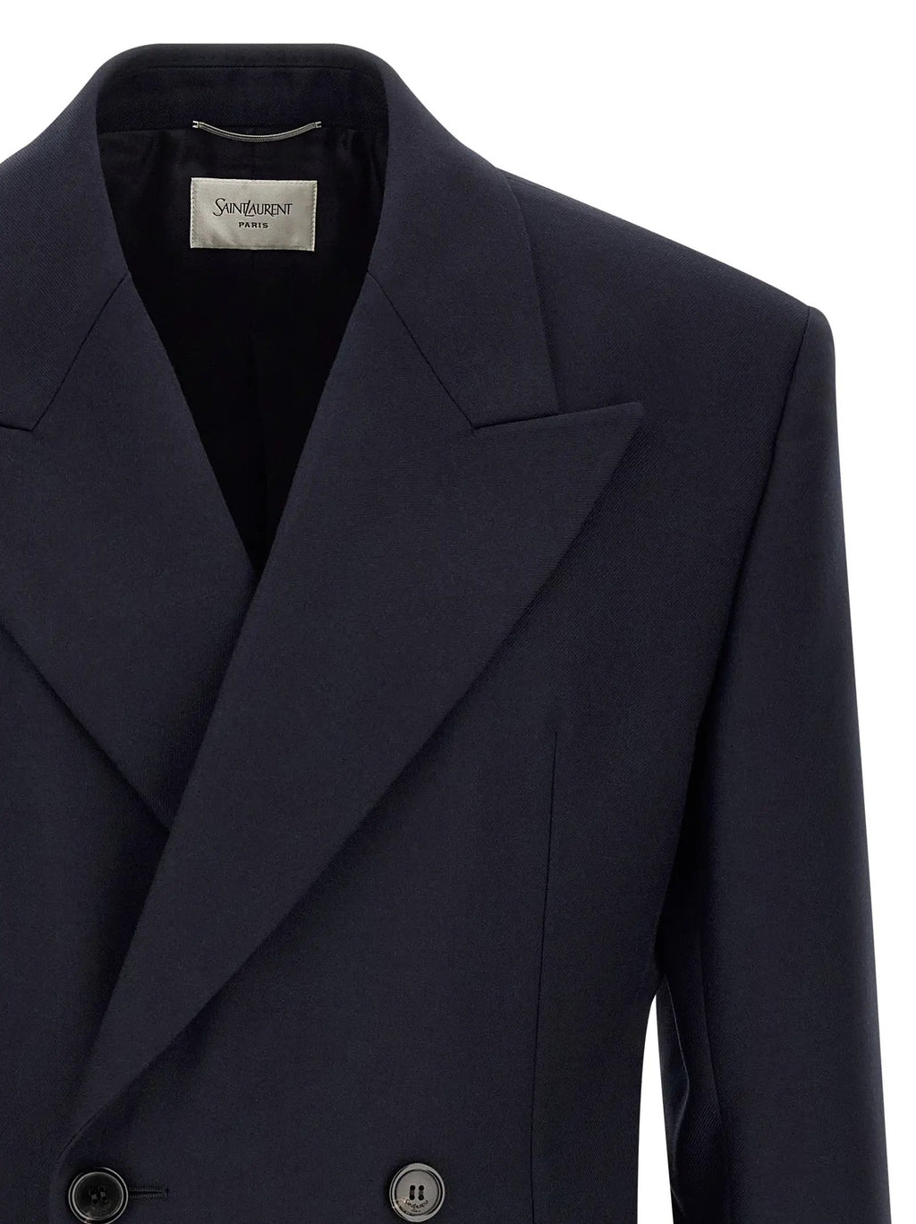 Saint Laurent Blue Wool Blazer
