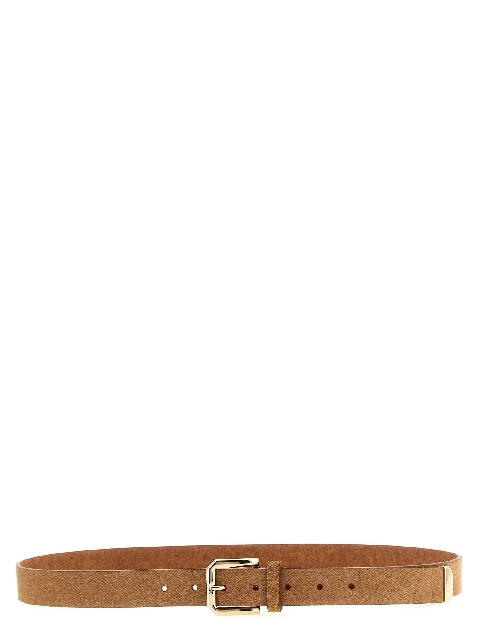 Brunello Cucinelli Brown Bull Skin Regular Belt