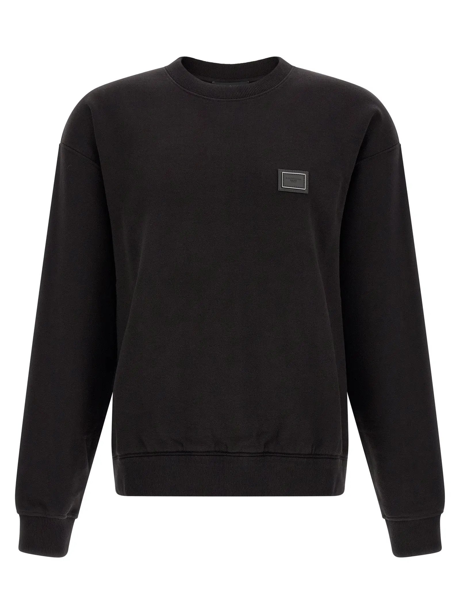 Dolce & Gabbana Black Cotton Sweatshirt