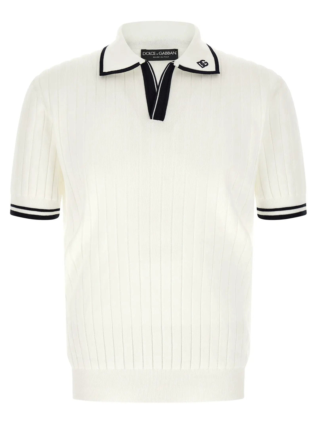 Dolce & Gabbana Bicolor Cotton Polo Shirt