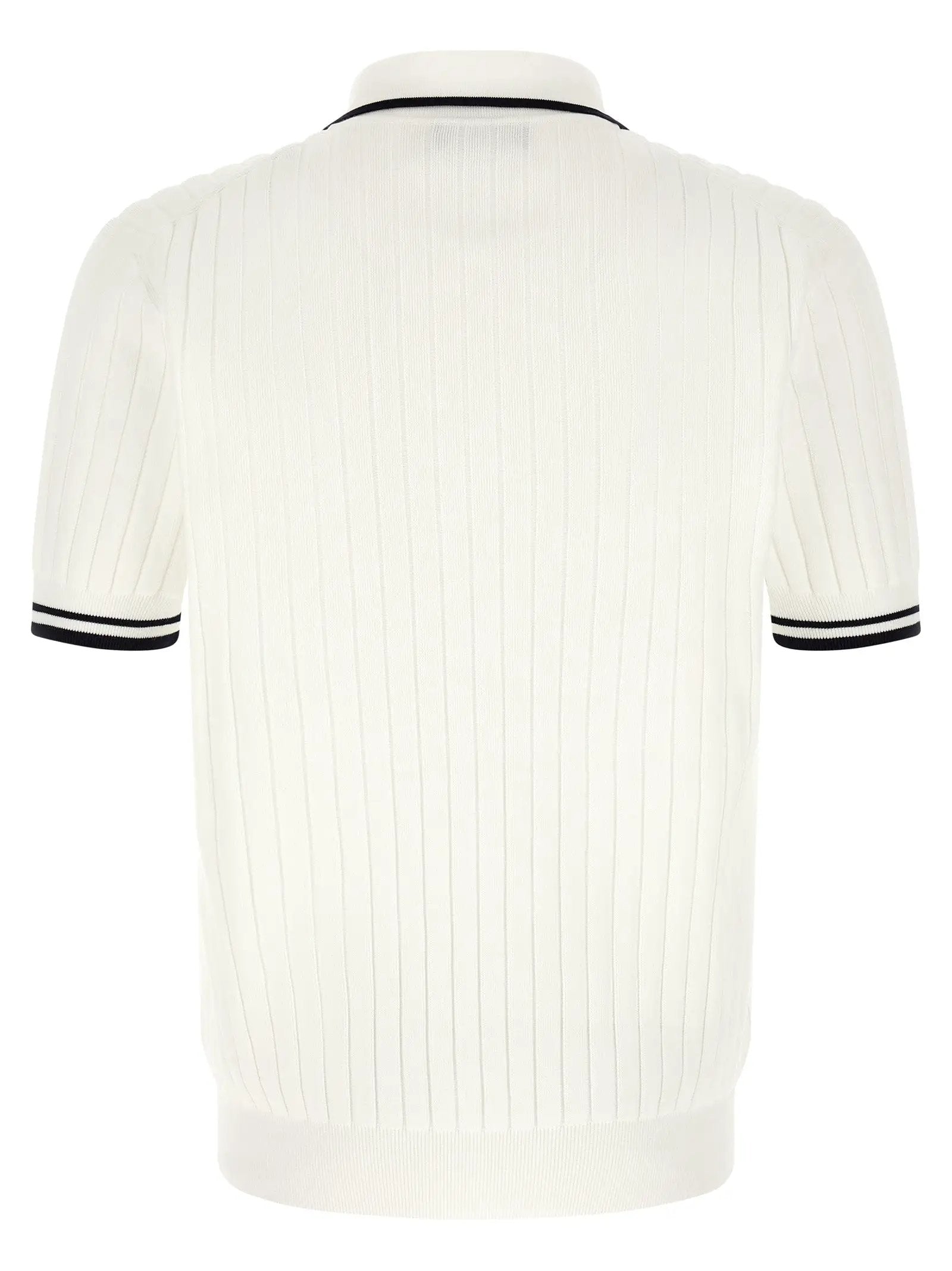 Dolce & Gabbana Bicolor Cotton Polo Shirt
