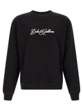 Dolce & Gabbana Black Cotton Sweatshirt