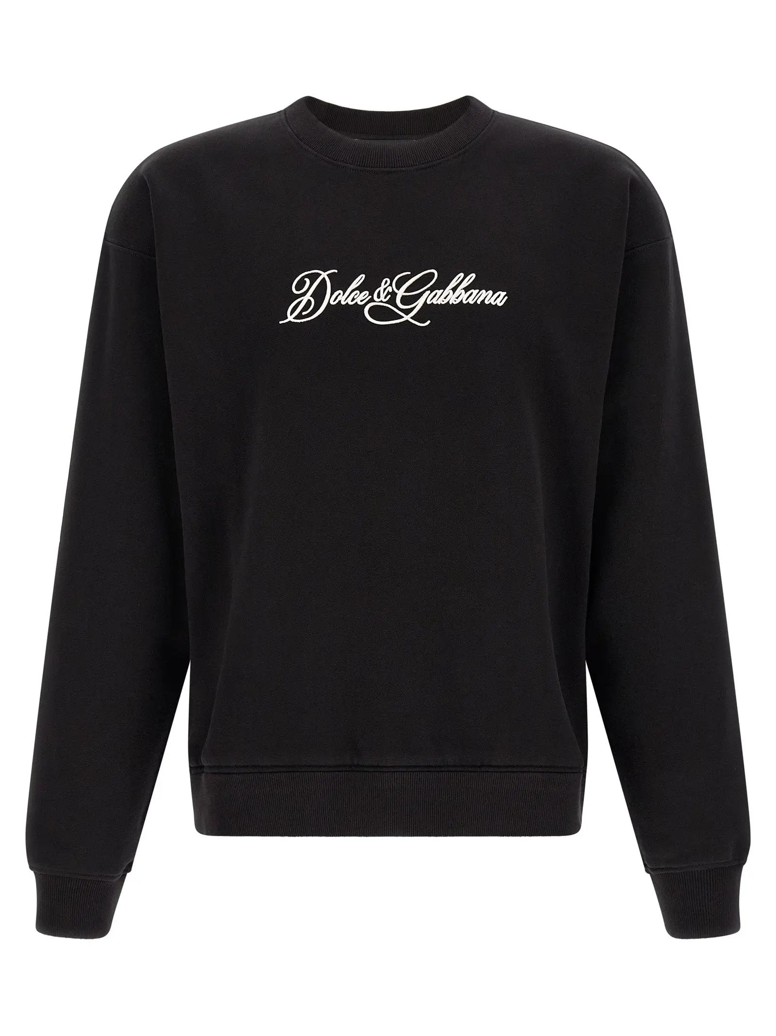 Dolce & Gabbana Black Cotton Sweatshirt
