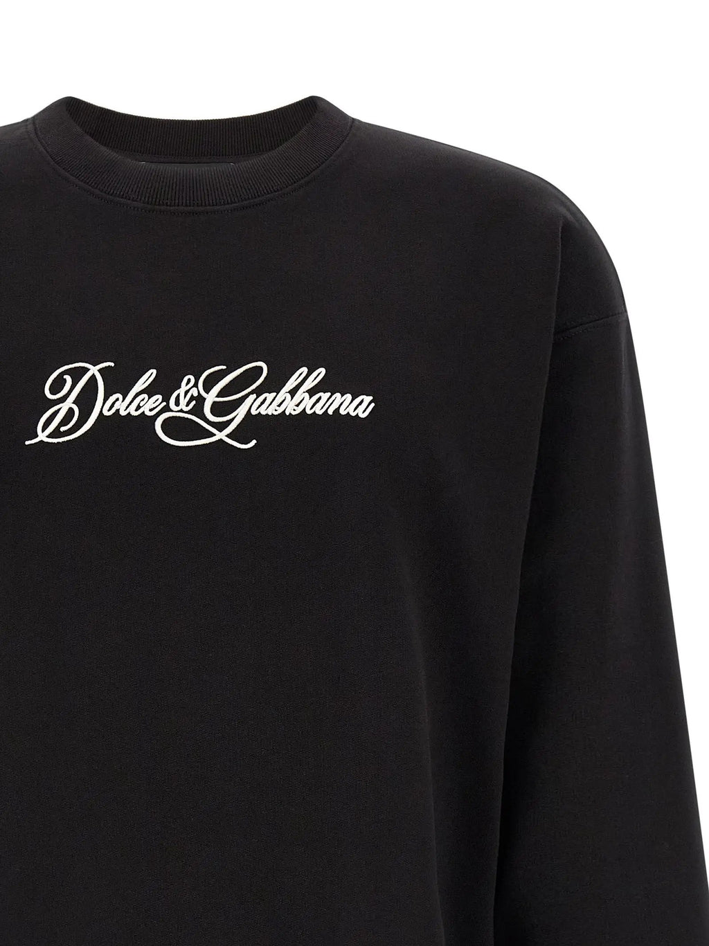 Dolce & Gabbana Black Cotton Sweatshirt