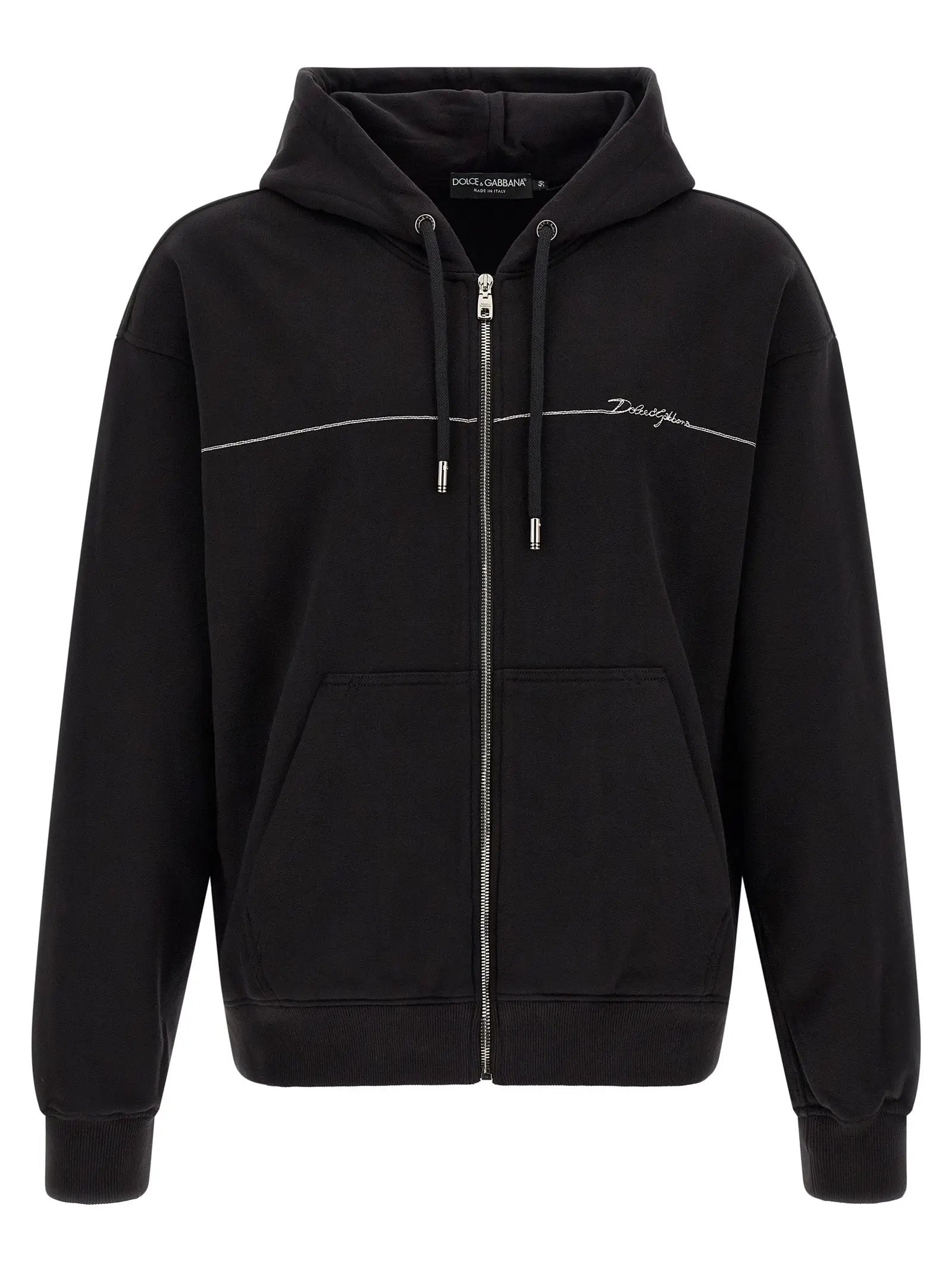 Dolce & Gabbana Black Cotton Sweatshirt