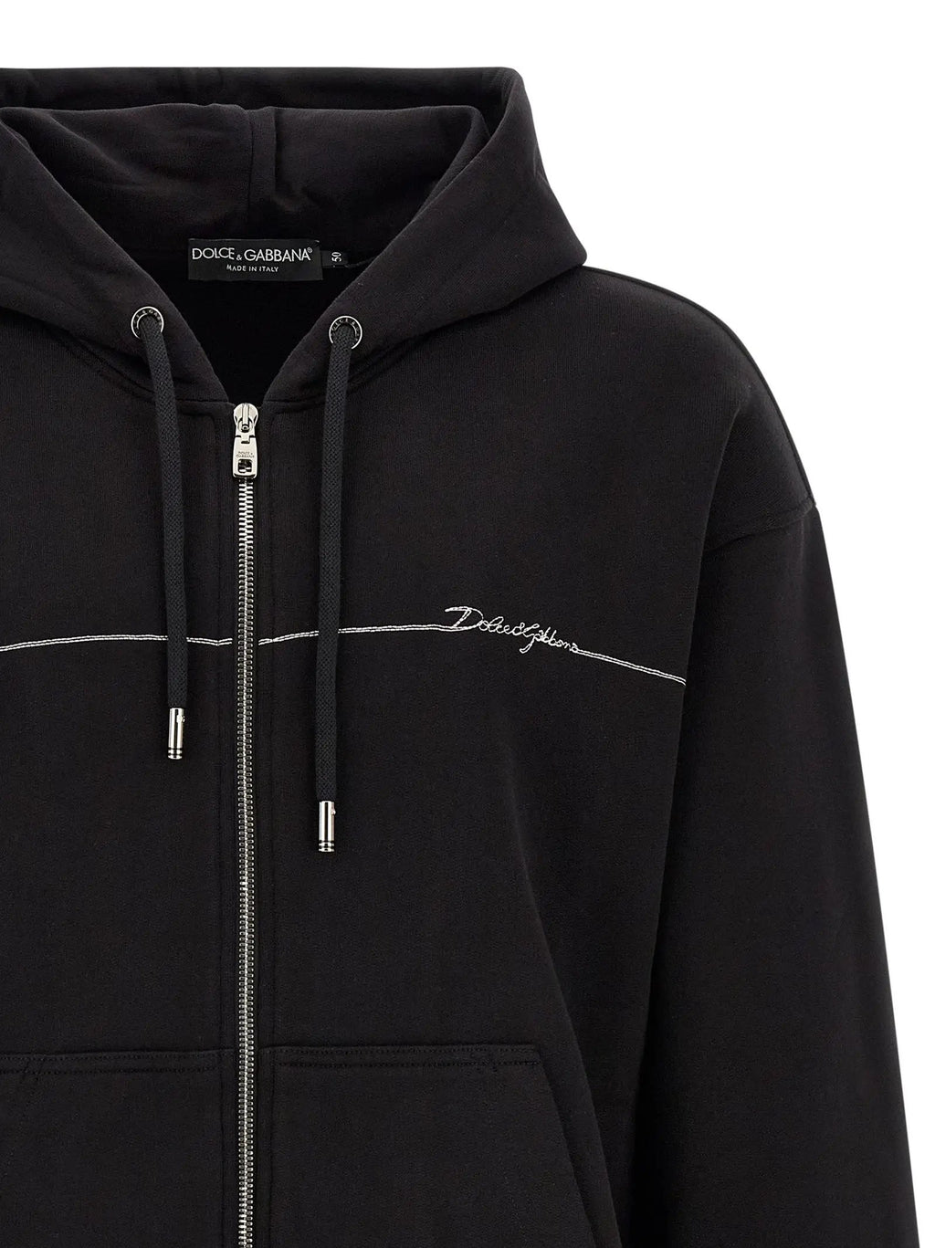 Dolce & Gabbana Black Cotton Sweatshirt