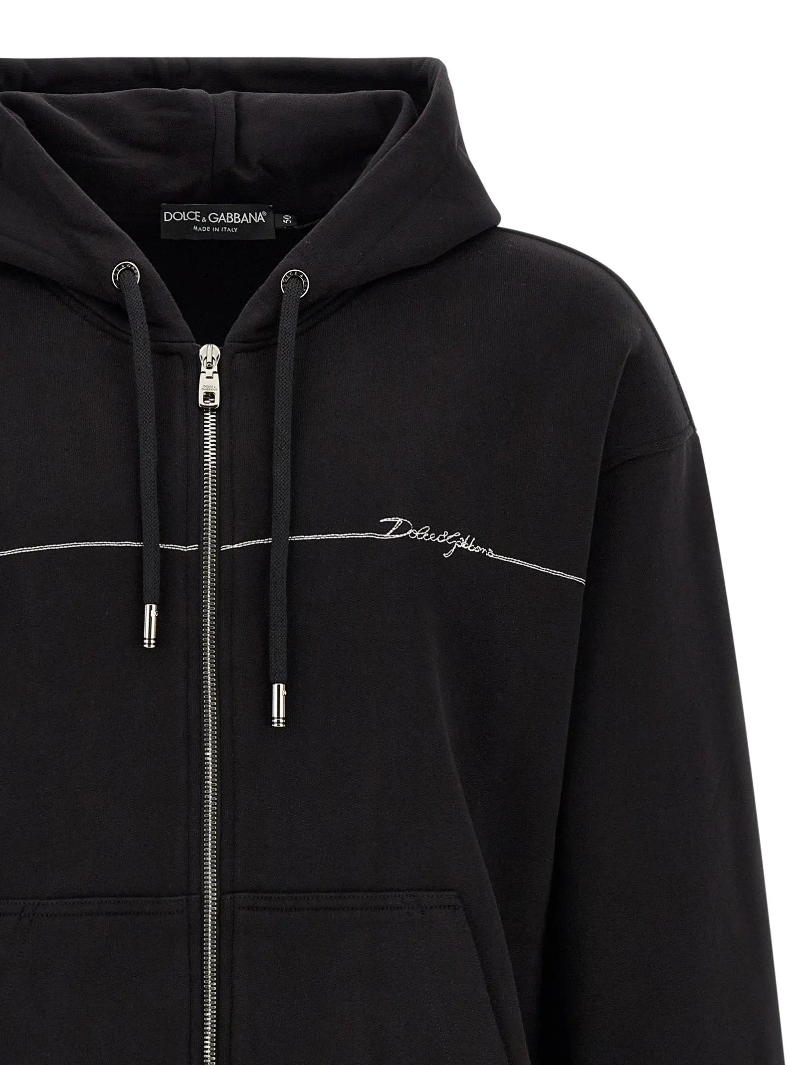 Dolce & Gabbana Black Cotton Sweatshirt