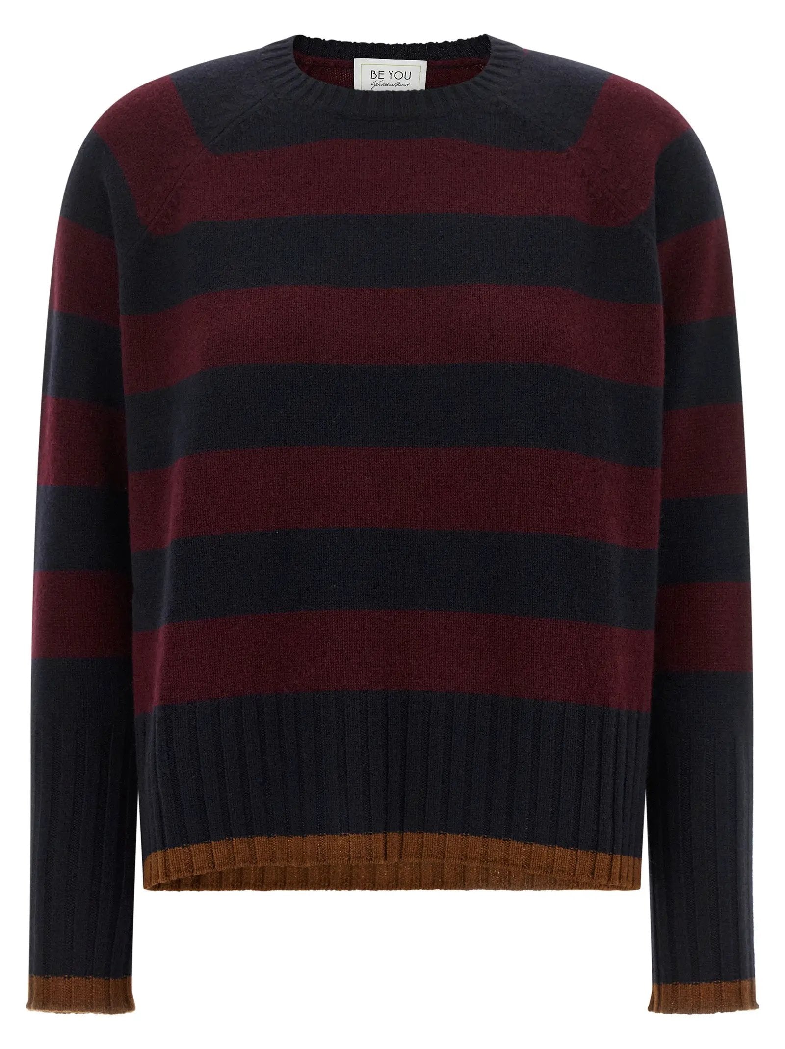 BE YOU Bordeaux Cashmere Cardigan