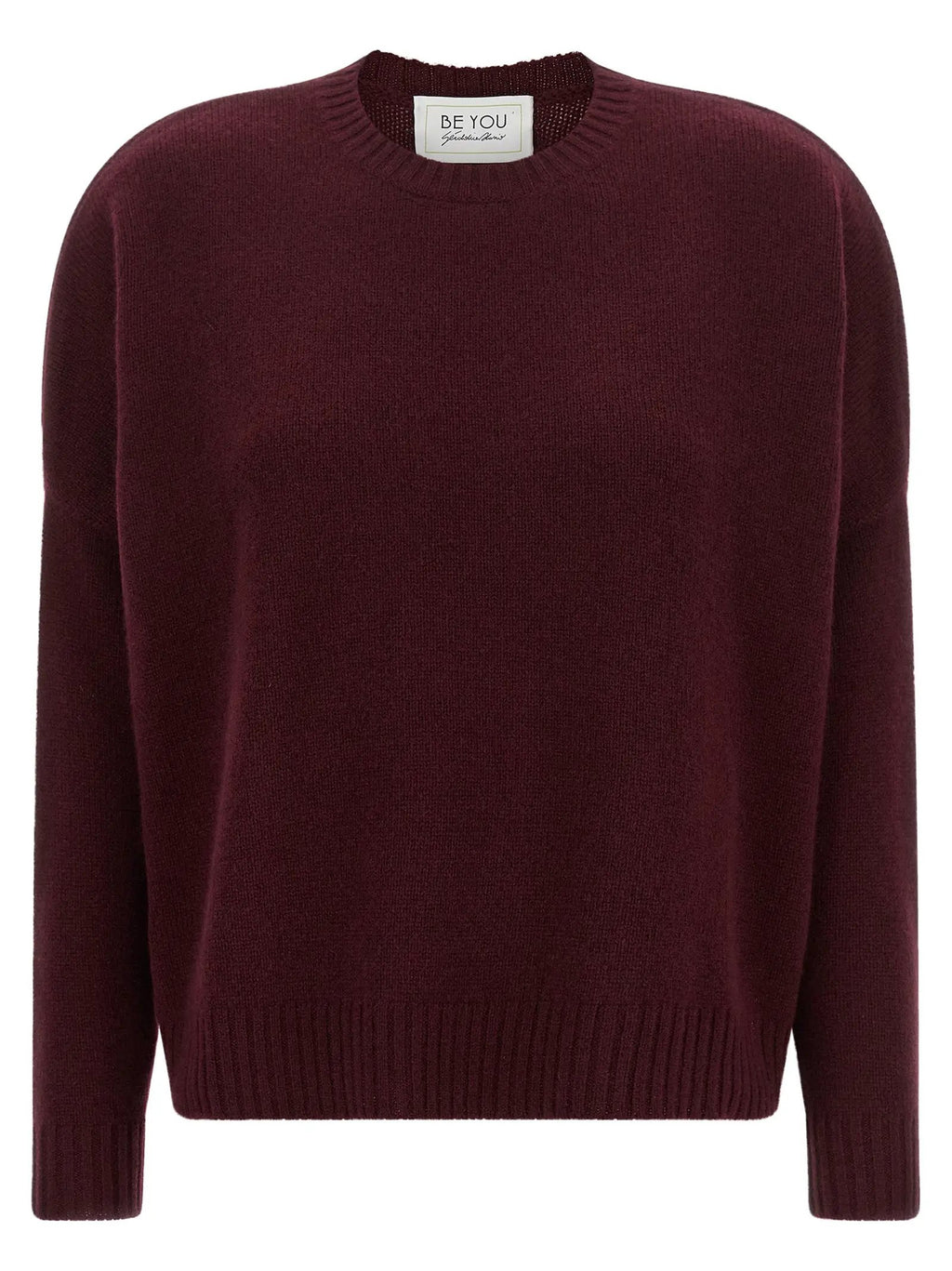 BE YOU Bordeaux Cashmere Cardigan