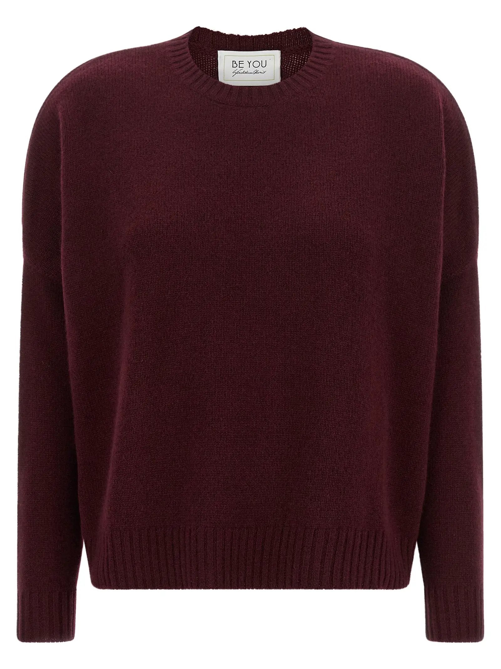 BE YOU Bordeaux Cashmere Cardigan
