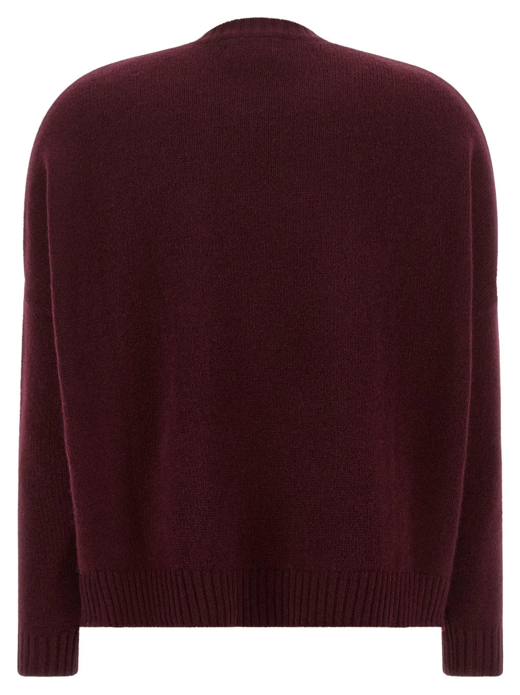 BE YOU Bordeaux Cashmere Cardigan