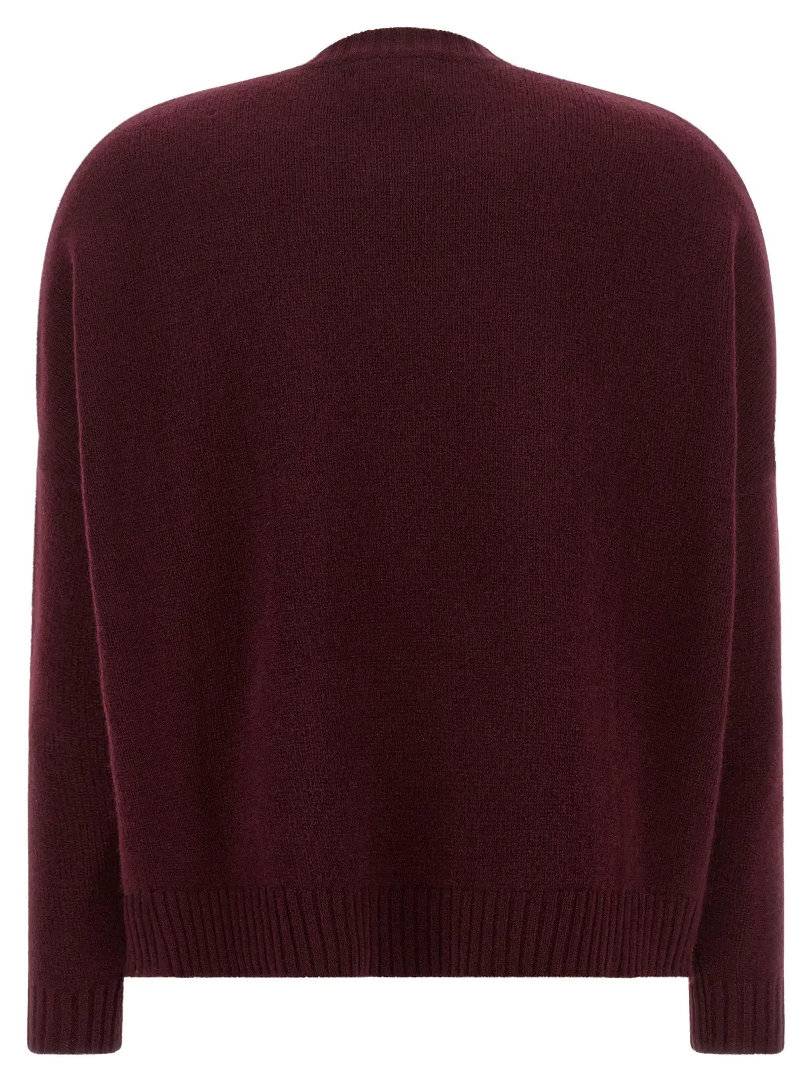 BE YOU Bordeaux Cashmere Cardigan