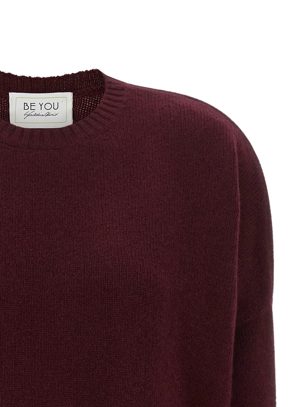 BE YOU Bordeaux Cashmere Cardigan