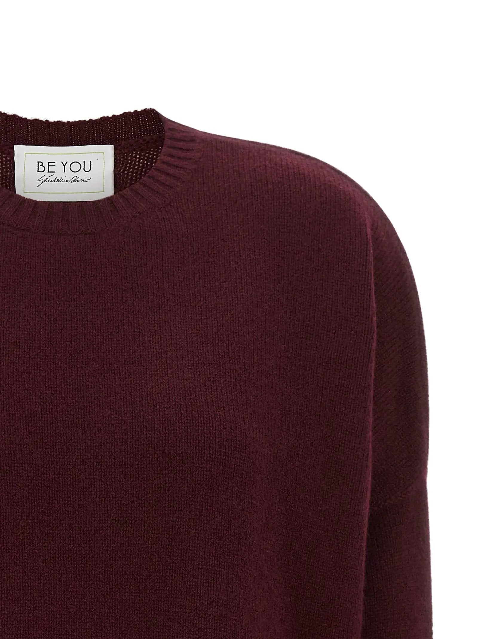 BE YOU Bordeaux Cashmere Cardigan
