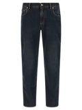 Dolce & Gabbana Blue Cotton Skinny Jeans