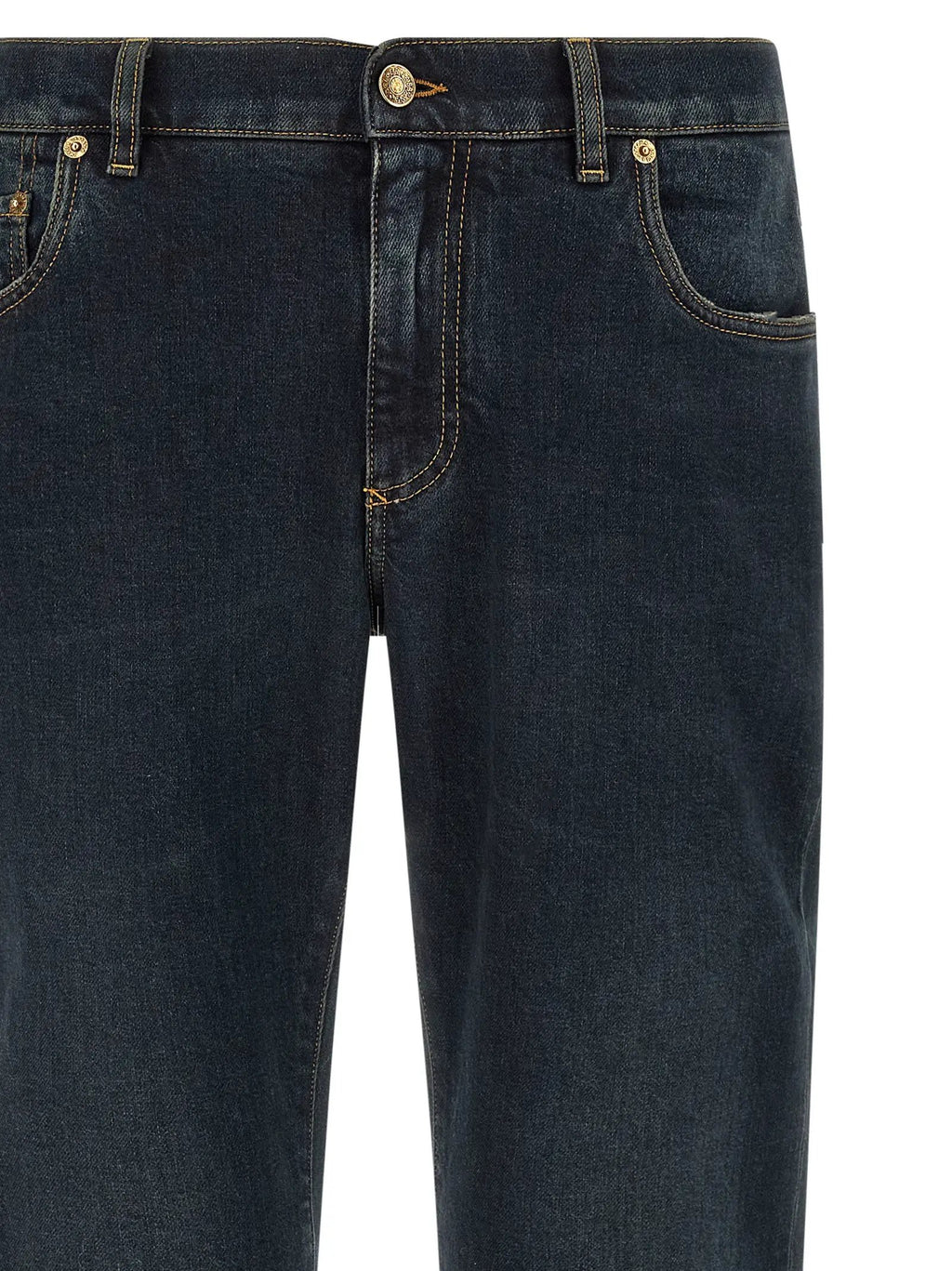 Dolce & Gabbana Blue Cotton Skinny Jeans