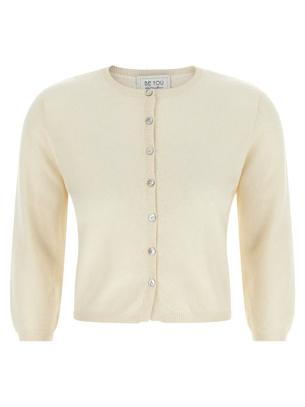 BE YOU White Cashmere Cardigan