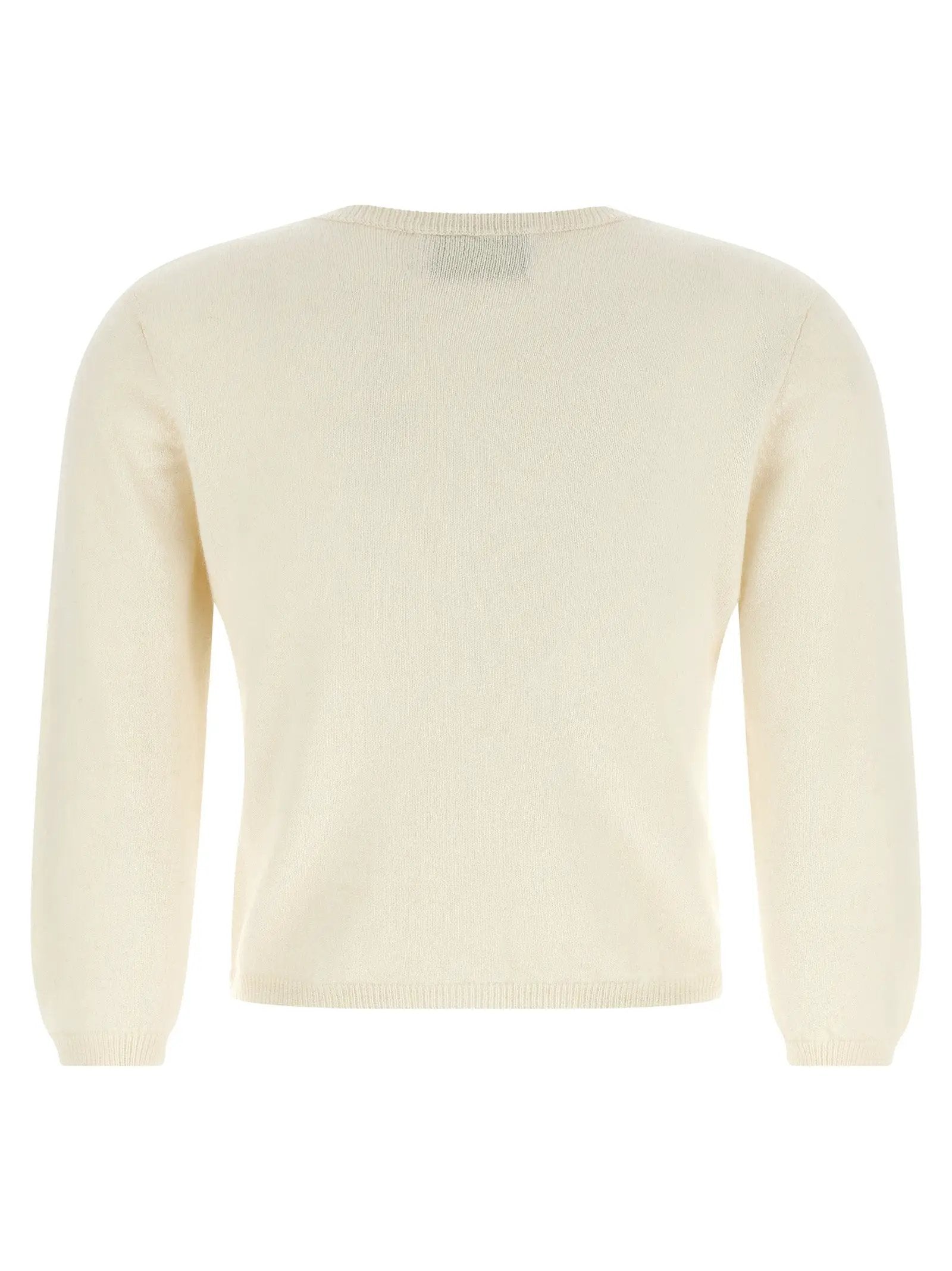 BE YOU White Cashmere Cardigan