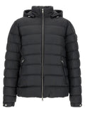 Moncler Black Polyester Full-Length Jacket