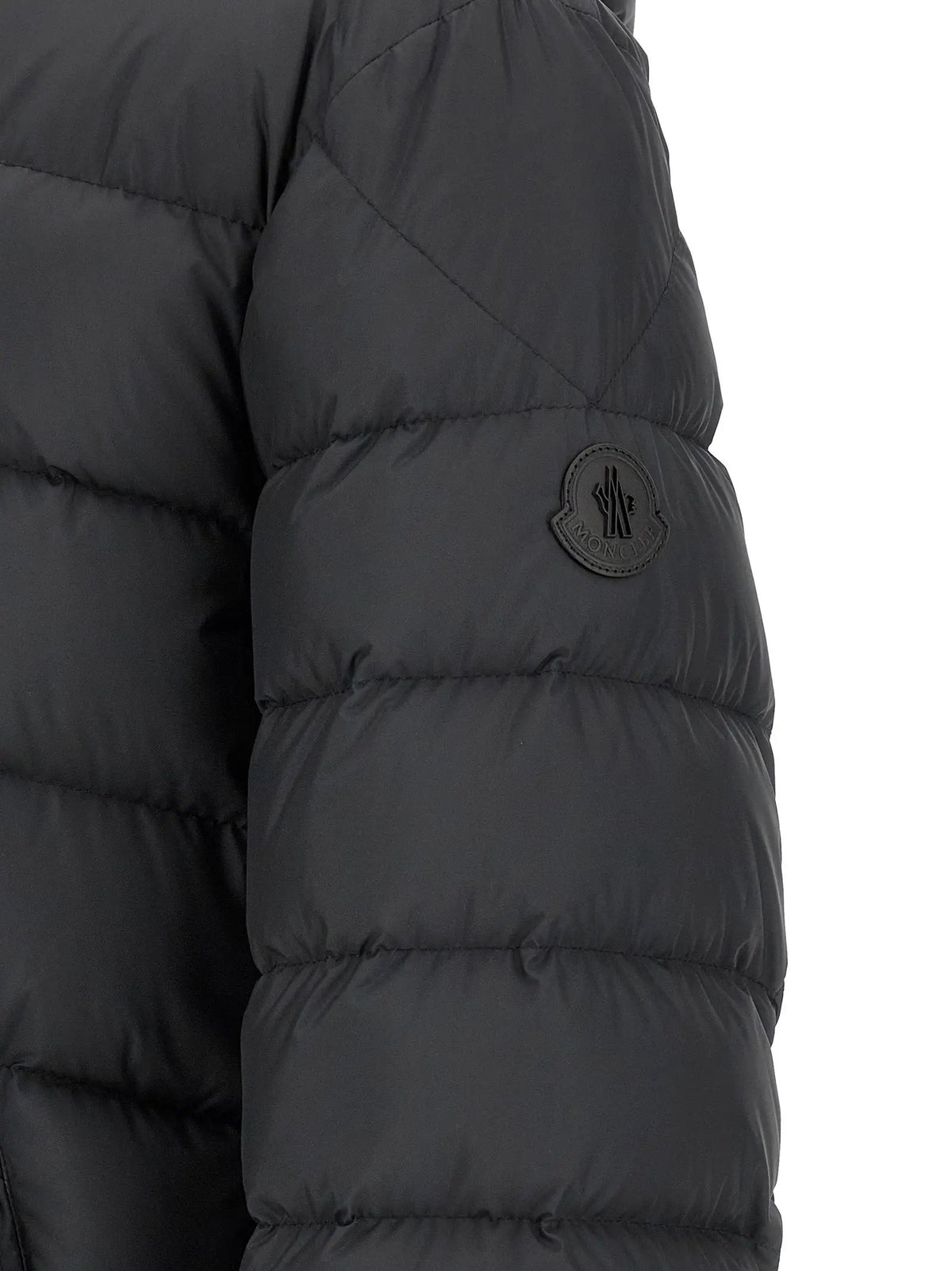 Moncler Black Polyester Full-Length Jacket